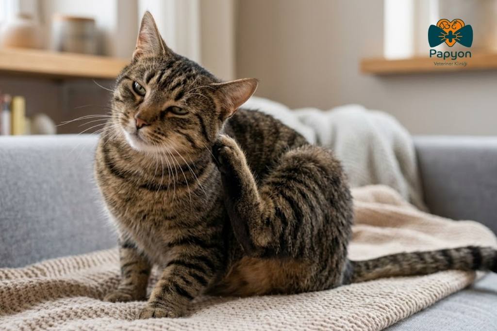 kedilerde dış parazit