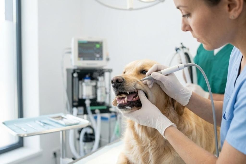 köpek diş temizleme maltepe papyon veteriner